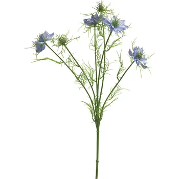 umělá květina Umělé květina, Černucha - Nigella damascena modrá 66cm