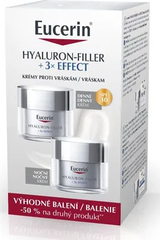 Eucerin Hyaluron-Filler + 3x Effect Duopack 2024 denní krém SPF30 + noční krém 2x 50 ml