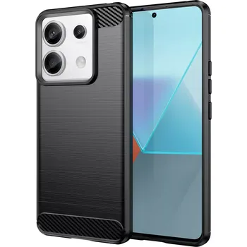 Pouzdro na mobilní telefon Silikonové pouzdro Coolcase Carbon na mobil Xiaomi Redmi Note 13 Pro 5G / Poco X6 5G Černé (Kryt či obal Carbon na mobilní telefon Xiaomi Redmi Note 13 Pro 5G / Poco X6 5G)