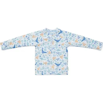 Kojenecké plavky LITTLE DUTCH plavecké triko dlouhý rukáv Ocean Dreams Blue vel. 74/80 cm