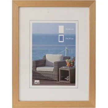 Rám na obraz Dřevěný fotorámeček HR-23 30x40 zlatý kph