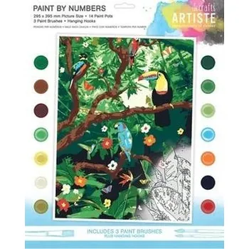 Set školních potřeb Malowanie po numerach - Endangered Rainforest