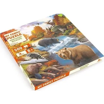 Puzzle Magellan Rodinné puzzle Divoká zvěř Severu 500 dílků