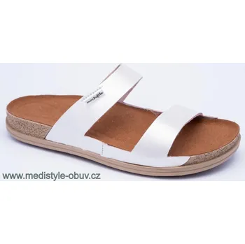 Dámská zdravotní obuv MEDISTYLE NORA 4N-I1ST pantofel stříbrný, --- - 41