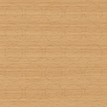 Nábytkové kování Hranipex Samolepicí krytka / Buk gravír 101 14 mm