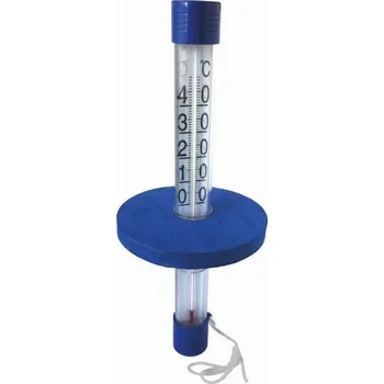 Teploměr plovoucí nad hladinou -- modrý soft