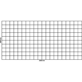 gabiony Gabionová síť 2000x1000 mm, oko 100x100 mm - Vysoká Kvalita Za Skvělou Cenu