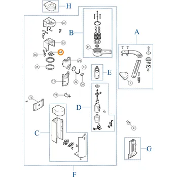 Pohon brány Nice PPD1837R01.4540 držák zásuvky konektoru ovládacího panelu WALKY