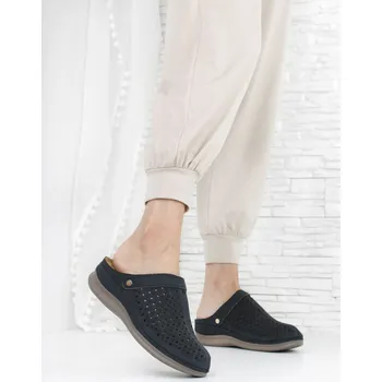 Dámské pantofle Cathay moda Černé nazouváky na klínku 5030-1B Velikost: 40