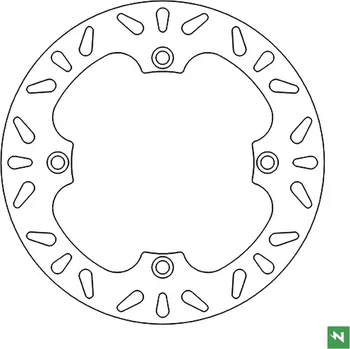 Brzda pro motocykl NEWFREN přední brzdový kotouč HONDA XL 650V TRANSALP 00-07; XL 700V TRANSALP 08-11 (256X144X4,0) (4X10,5mm) (NEWFREN přední brzdový kotouč HONDA XL 650V TRANSALP 00-07; XL 700V TRANSALP 08-11 (256X144X4,0) (4X10,5mm))