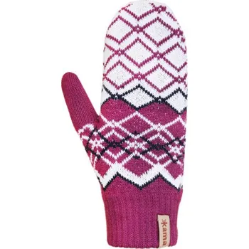 Rukavice Kama pletené Merino rukavice R112 144 - purpurová L
