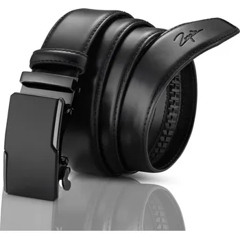 Opasek ZAGATTO kožený pásek s automatickou sponou černý ATM-32-MAT velikost M