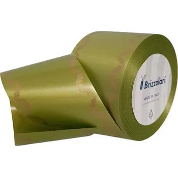 Stuha Smuteční stuha klasik s potiskem 68109 7 cm x 50 m - 11 olivově zelená