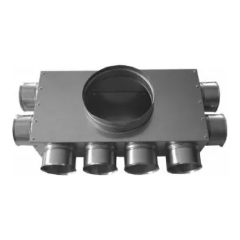 VentilaFlex distribuční box pro ohebné potrubí VentilaFlex ⌀ 75 mm Model: 8 výstupů (plochý box), Průměr potrubí [mm]: Ø 160
