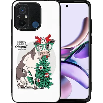 Vánoce VSECHNONAMOBIL 74469 MY ART Kryt s vánočním designem Xiaomi Redmi 12C MERRY CHRISTMAS (074)