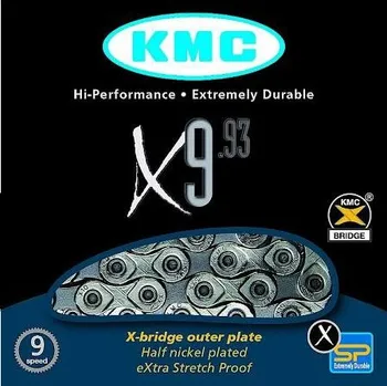 Řetěz na kolo řetěz KMC X-9.93 stř/šedý 122čl. 6140