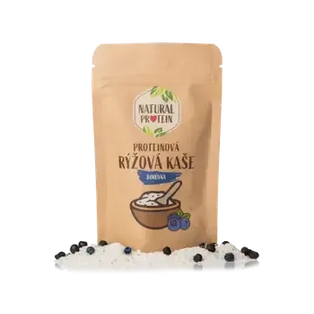NaturalProtein Proteinová rýžová kaše - Borůvka, 60g
