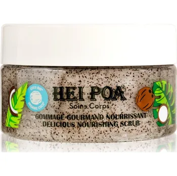 Tělový peeling Hei Poa Tahiti Monoi Oil vyživující tělový peeling s kokosem 260 g