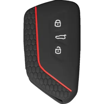 Obal na klíč, kryt klíče Volkswagen ID.4 (od roku 2020>) silikonový, černý