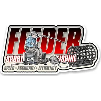 4ANGLERSDESIGN Samolepka 75 Feeder Sport Fishing