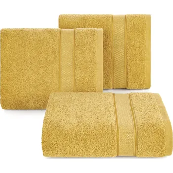 Ručník BAVLNĚNÝ RUČNÍK LIANA 70X140 CM HOŘČICOVÁ