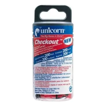 Hroty na šipky unicorn Checkout soft tips dóza 200 ks 79030