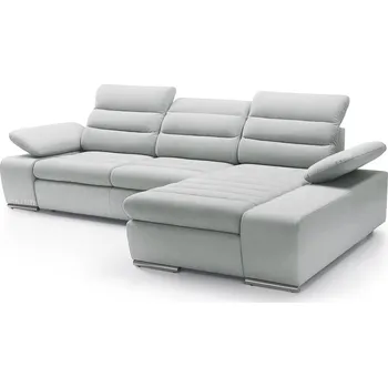 Sedací souprava Korfu pravá rozkládací + úložný prostor modrošedá 70