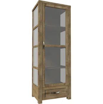 Knihovna GALA Elegantní ze třech stran prosklená vitrína Revada