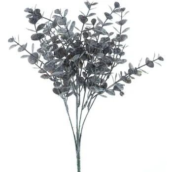 umělá květina umělá větev, Blahovičník - Eukalyptus větev (spray) hnědý V36 cm