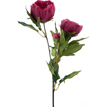 umělá květina umělá květina,Pivoňka - Paeonia 'Chiba' červená (fuchsia) V65 cm (N969223)