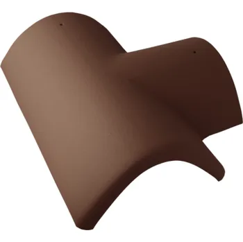 Střecha Betonpres Hřebenáč rozdělovací T 205 pravý OPTIMAL tmavohnědá