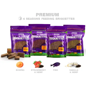 Nástraha ZFISH ZAKRMOVACÍ BRIKETY 220G příchuť: Vanilka-Konopí