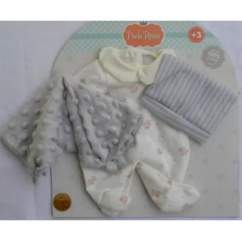 Doplněk pro panenku Obleček pro miminko Laya od Paola Reina - 57044 (Velikost 36 cm - Manus)