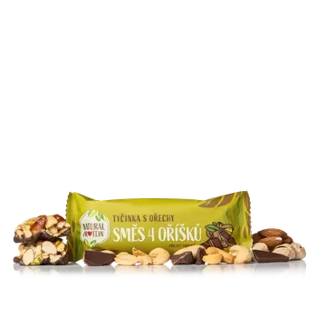 NaturalProtein Ořechová tyčinka - směs 4 ořechů