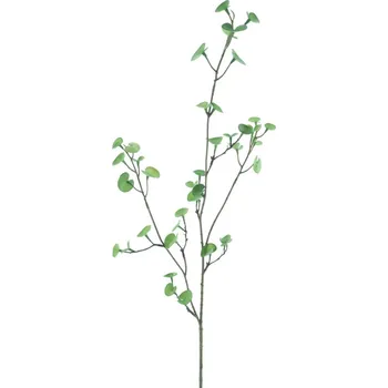 umělá květina umělá větev, Knoflikový list (button leaf) zelený V87 cm (N960601)