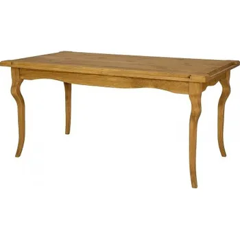 Jídelní stůl Dřevěný stůl 90x160 rustikální LUD 01 - K09 přírodní borovice