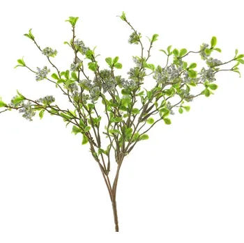 umělá květina Umělá keř, Divoká Gypsophilia x3 keř modrá 33 cm