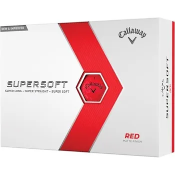 Golfový míček Callaway Callaway Supersoft golfové míčky Matte RED