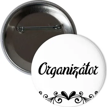 Odznáček s potiskem Placka Organizátor - tým nevěsty