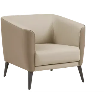 Křeslo RHODOS - 1, křeslo, ekokůže krémová/béžová