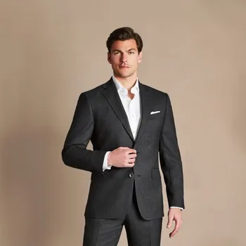 Pánská casual bunda Charles Tyrwhitt Ultimate Performance Suit Jacket — Charcoal