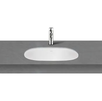 Umyvadlo Ksuro 109 umyvadlo 49.5x35 cm oválné pod pult bílá 20814000