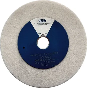 Brusný kotouč Tyrolit T416745 | Brusný kotouč plochý 150x10x20 mm, 99BA60L9V40 (Z60)
