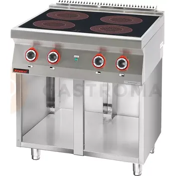 Vařič Indukční vařič 4x3,5 kW na otevřeném podstavci | KROMET, 700.KE-4i/800.S