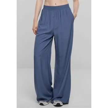 Dámské kalhoty Ladies Wide Leg Viscose Pants - vintageblue 5XL