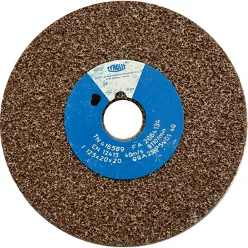 Brusný kotouč Tyrolit T416589 | Brusný kotouč plochý 125x20x20 mm, 99A24P5V40 (Z24)