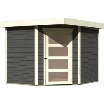 Zahradní domek LANIT PLAST Dřevěný domek KARIBU SCHWANDORF 5 (73471) terragrau LG3905