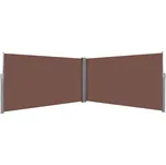 vidaXL Zatahovací boční markýza / zástěna 160 x 600 cm hnědá