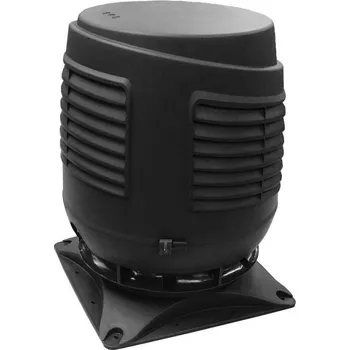 Komín VILPE (Finsko) VILPE Nasávací hlavice pro rekuperaci Ø 160/ Ø 300 mm + montážní sada 300 x 300 mm Barva: Černá