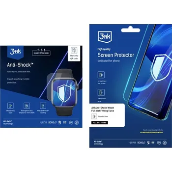 3mk All-Safe - AIO fólie Anti-Shock Full Wet Fitting Watch, 5 ks 5903108488440